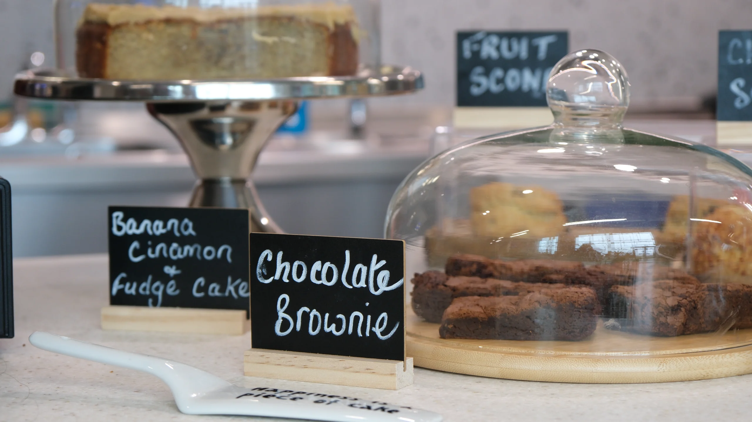 Fresh coffee and food served in the on-site café